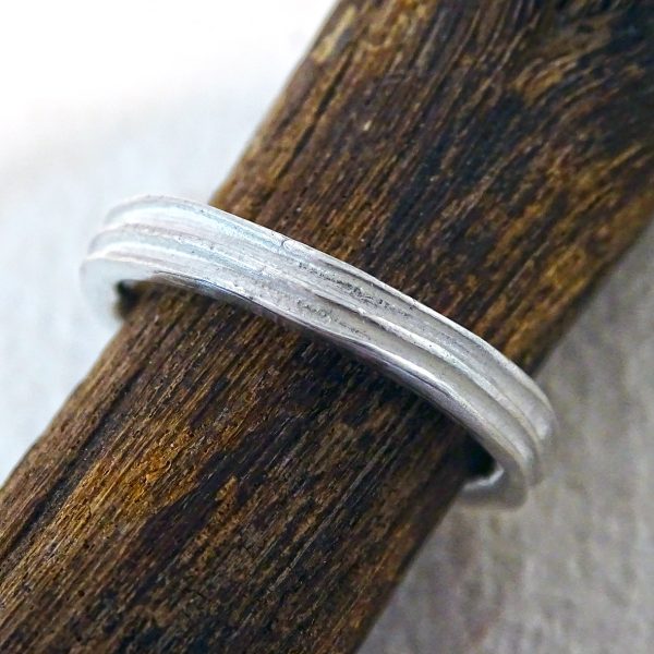 Medium Reed ring, silver - Image 2