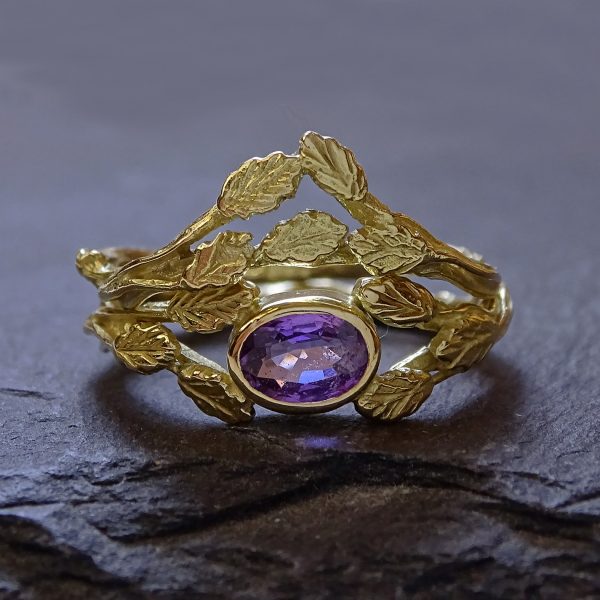 Forest Crown ring, 18ct yellow gold - Image 3