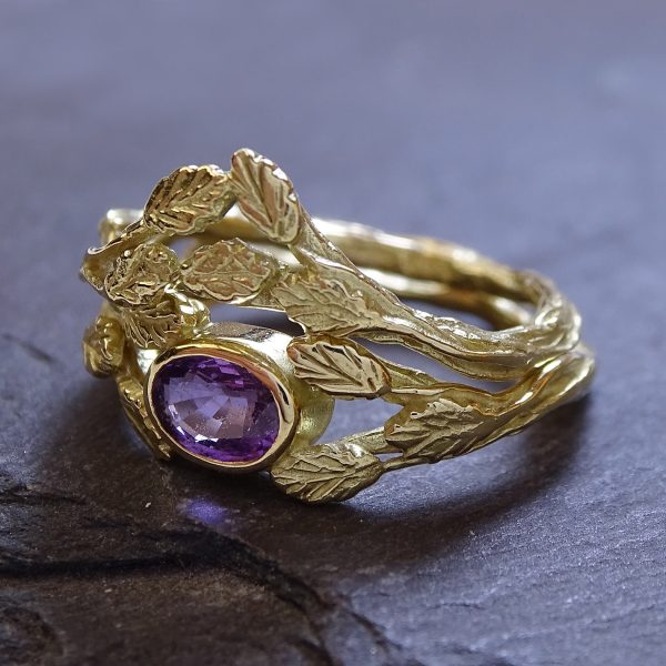 Forest Crown ring, 18ct yellow gold - Image 4