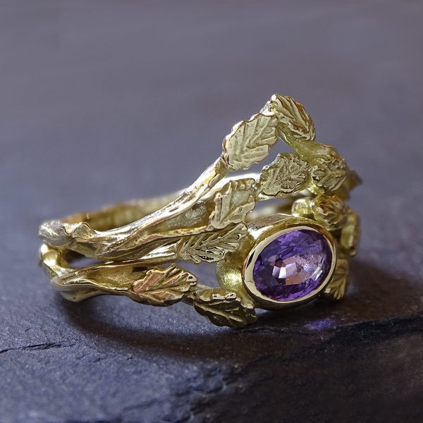 Forest Crown ring, 18ct yellow gold - Image 5